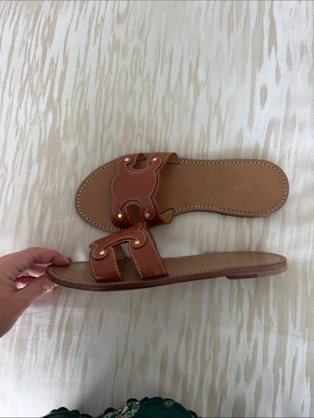 Celine leather slide